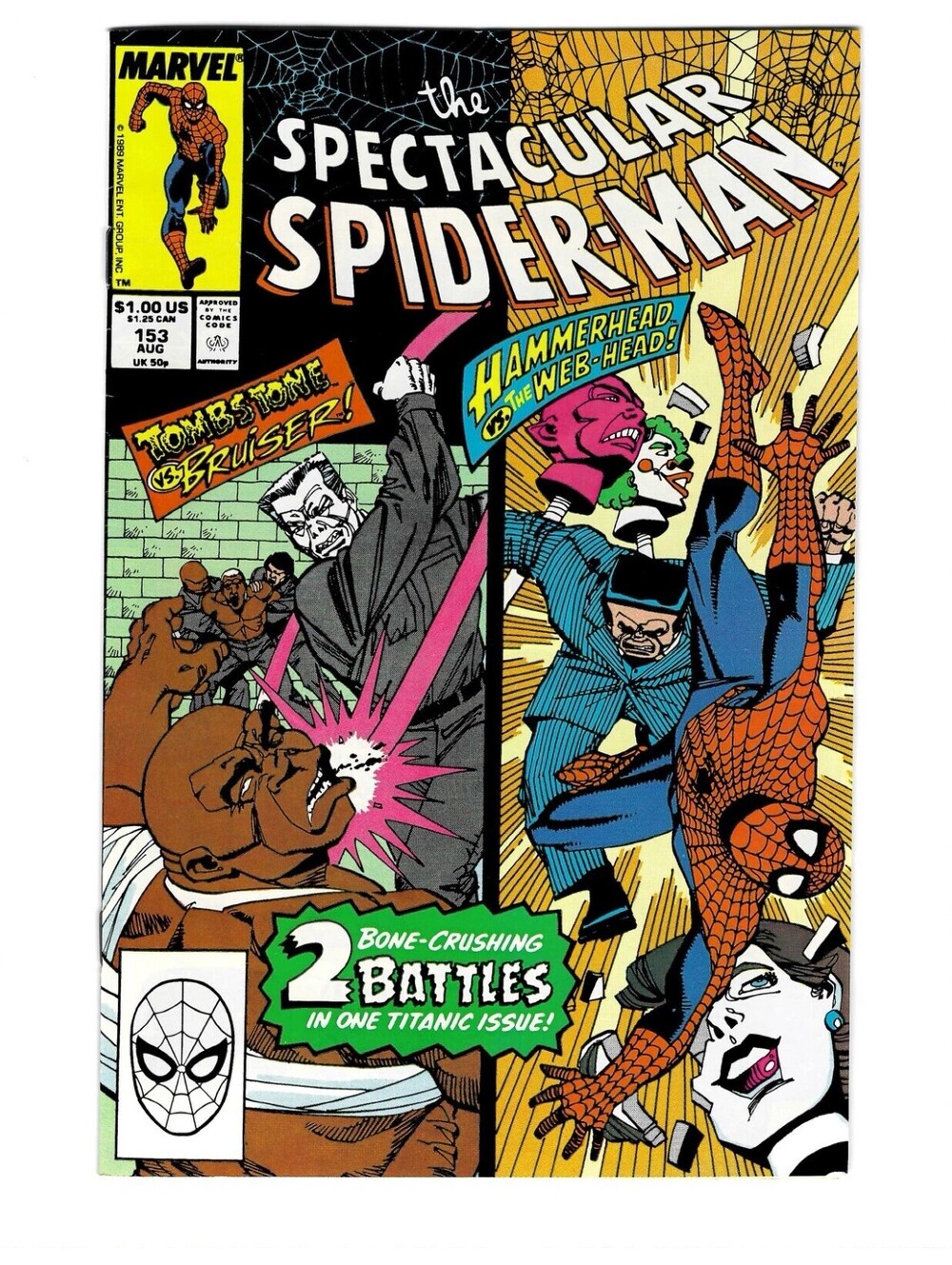 Spectacular Spider-Man #153 Vol. 1 Aug 1989 Marvel Comics High Grade